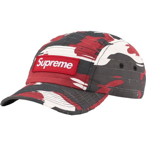Supreme Layered Camo Camp Cap - Red