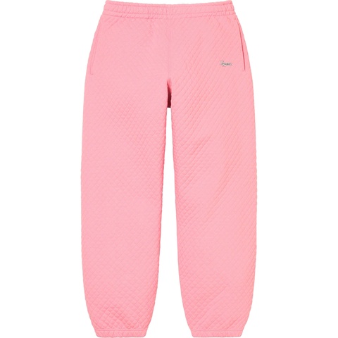 Supreme Micro Quilted Sweatpant - Dusty Pink