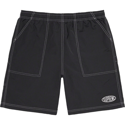 Supreme Nylon Painter Short - Black