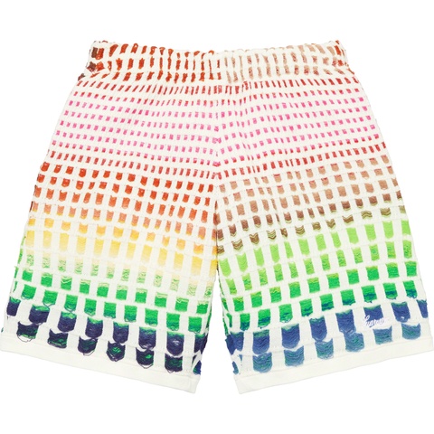 Supreme Gradient Grid Knit Short - Natural
