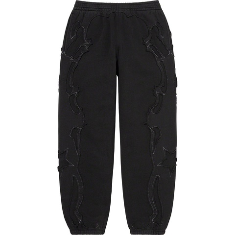 Supreme Western Cut Out Sweatpant - Black