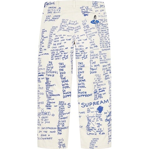 Gonz Poems Chino Pant - spring/summer 2023 - Supreme