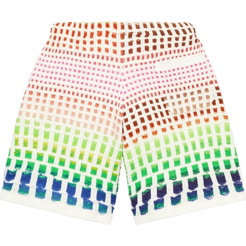 Supreme Gradient Grid Knit Short - Natural