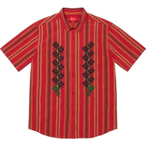 Supreme Needlepoint S/S Shirt - Gold Stripe