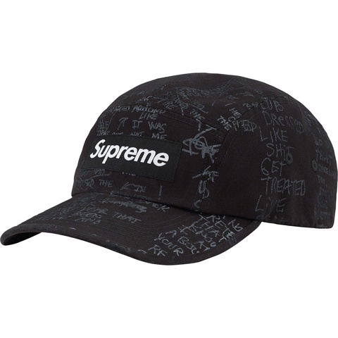 Supreme Gonz Poems Camp Cap - Black