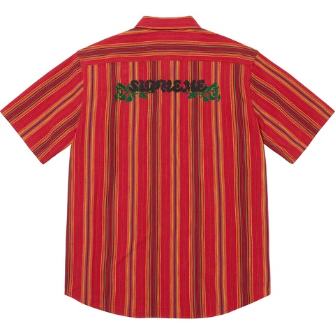 Supreme Needlepoint S/S Shirt - Gold Stripe