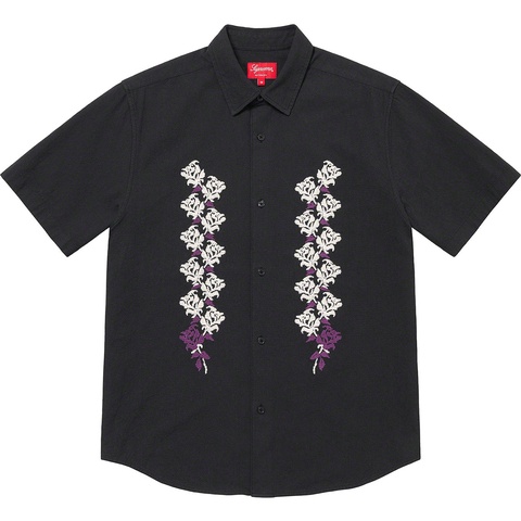 Supreme Needlepoint S/S Shirt - Black