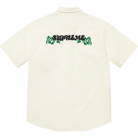 Supreme Needlepoint S/S Shirt - White