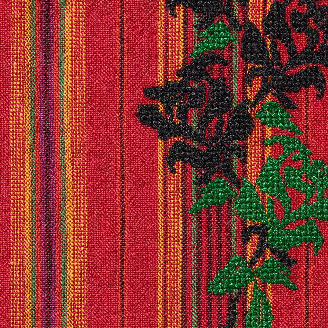 Supreme Needlepoint S S Shirt (SS23) - Gold Stripe - $158