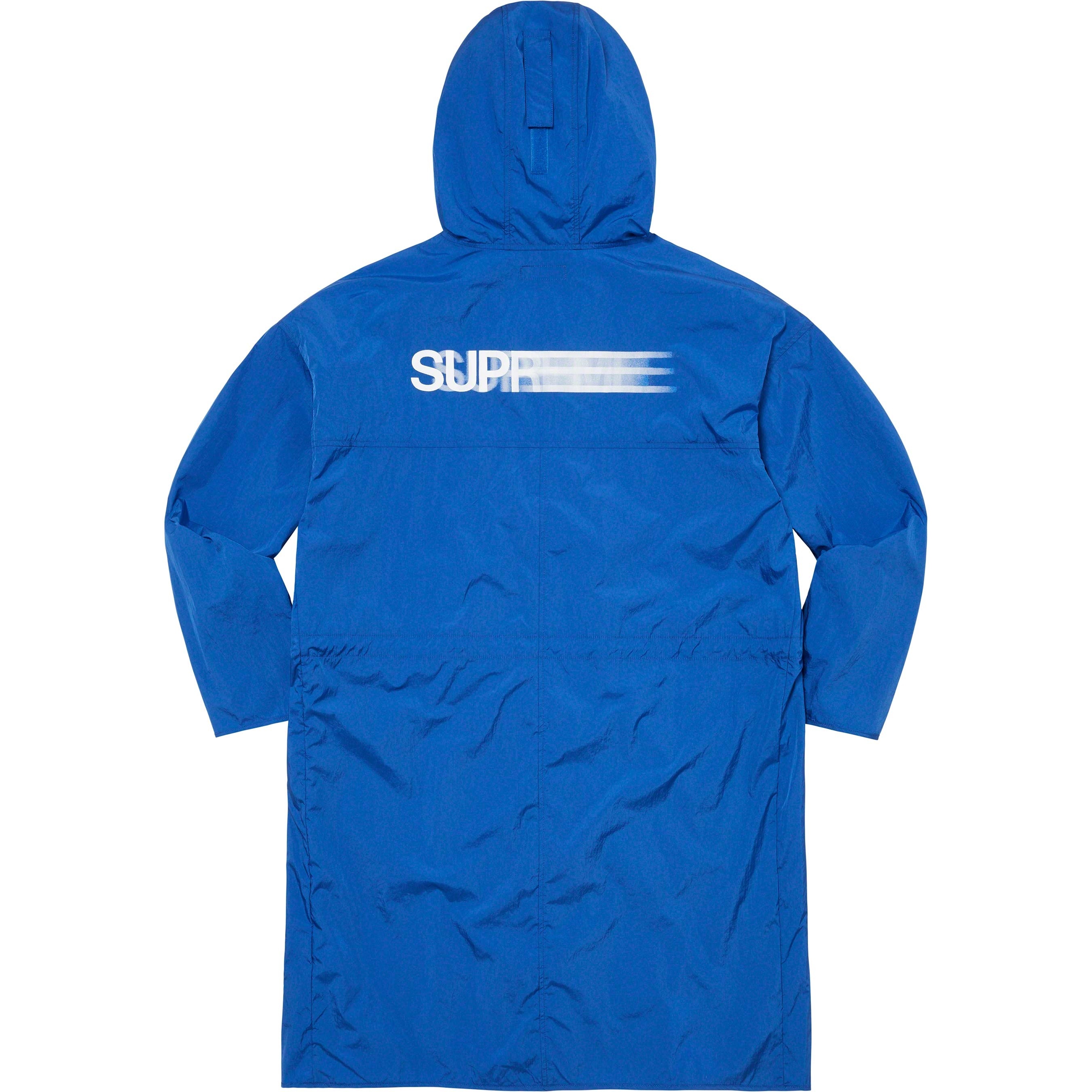Supreme Motion Logo Lightweight Parka (SS23) - Royal - $198
