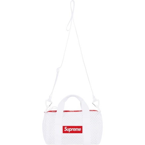 Supreme Mesh Mini Duffle Bag - White