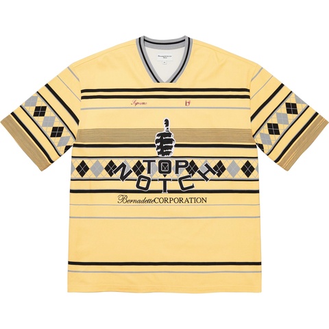 Supreme Supreme/Bernadette Corporation Pique Soccer Top - Pale Yellow