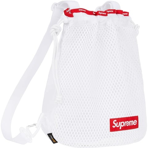Supreme Mesh Small Backpack - White