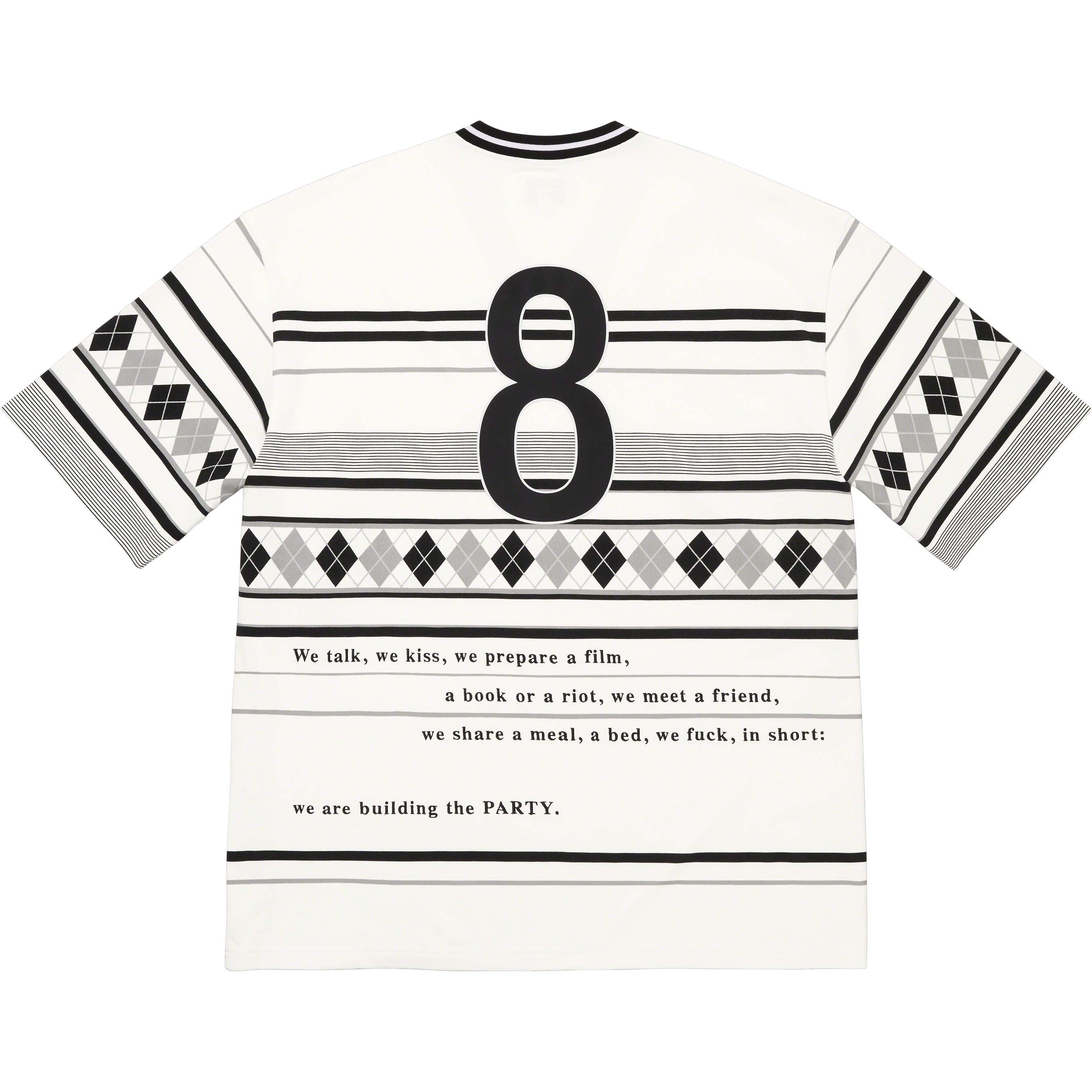 Supreme Supreme Bernadette Corporation Pique Soccer Top (SS23) - White - $118