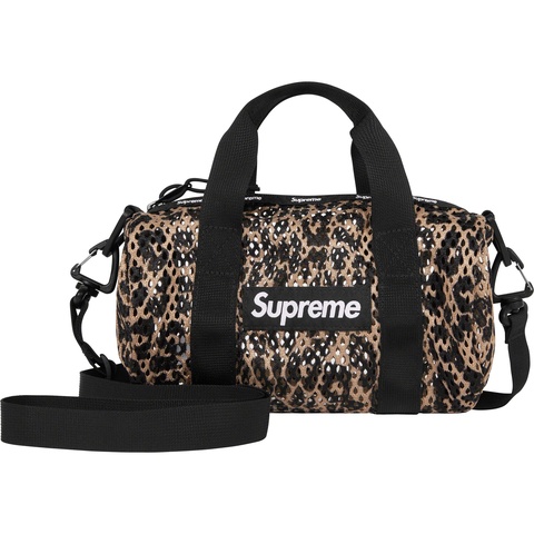 Supreme Mesh Mini Duffle Bag - Leopard