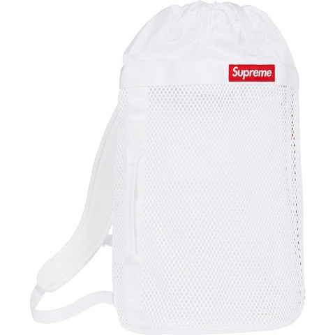 Supreme Mesh Backpack - White
