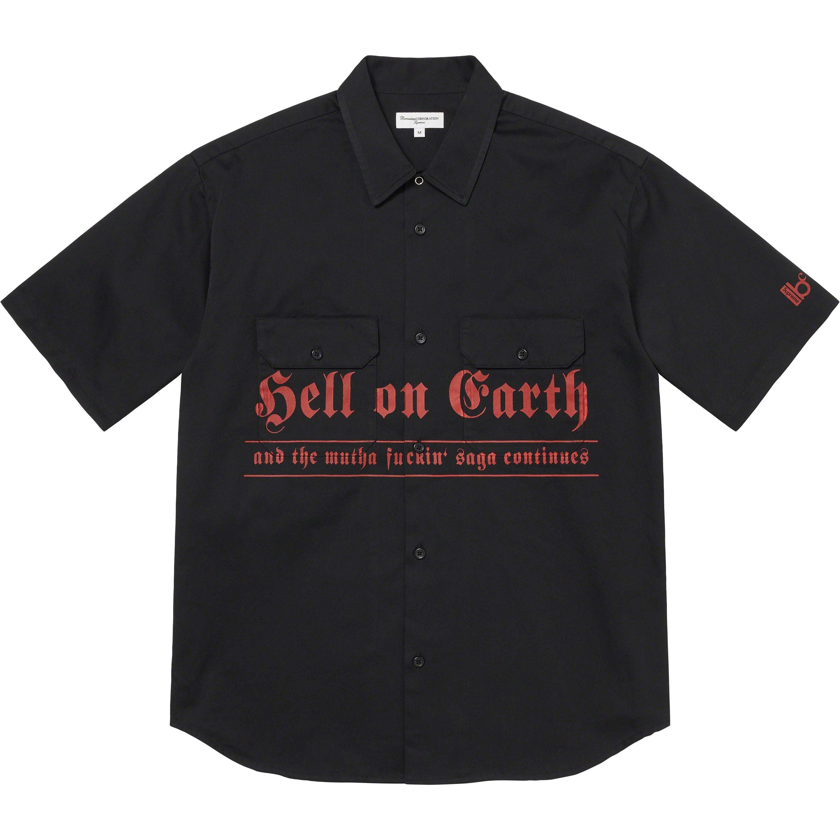Supreme Supreme Bernadette Corporation S S Work Shirt (SS23) - Black - $138