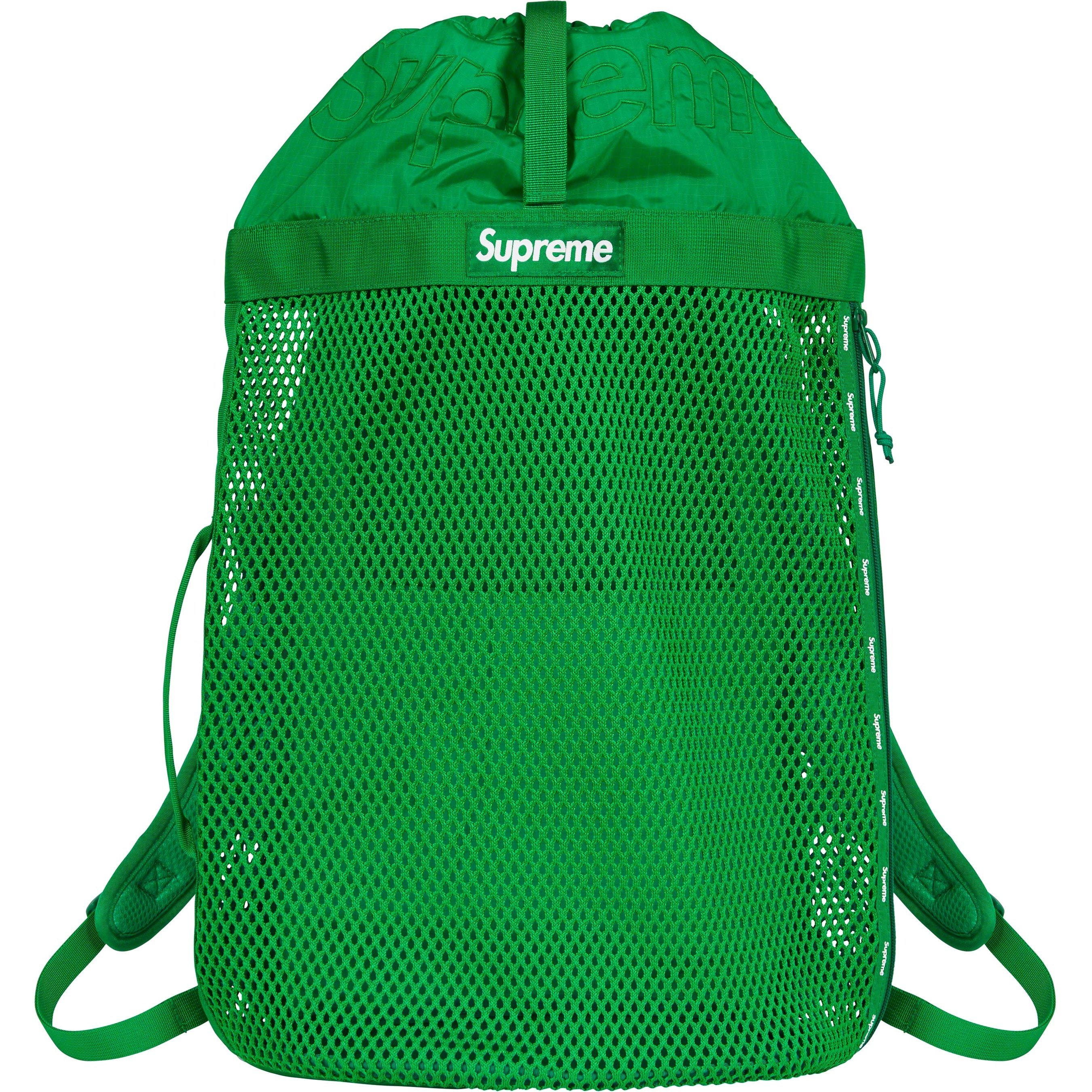 Supreme Mesh Backpack (SS23) - Green - $118