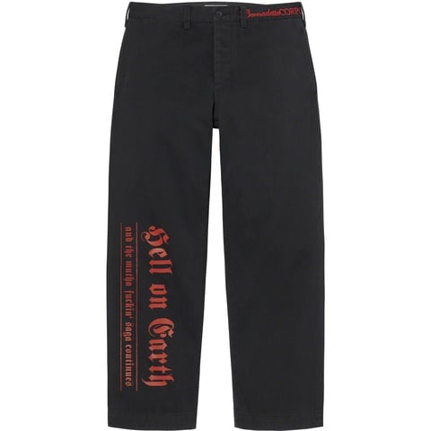 Supreme Supreme/Bernadette Corporation Old English Chino Pant - Black