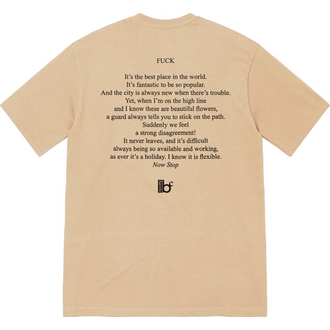 Supreme Supreme/Bernadette Corporation Fuck Tee - Khaki