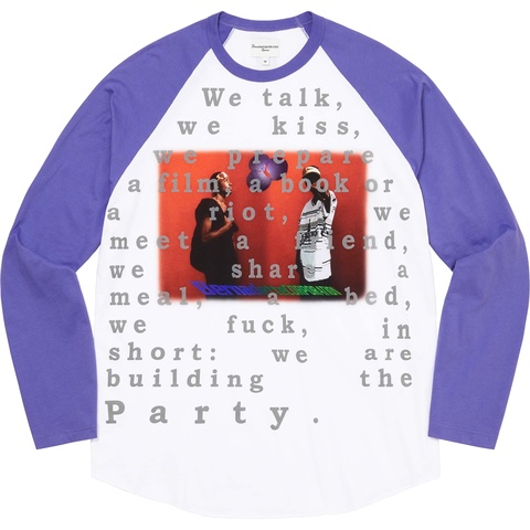 Supreme Supreme/Bernadette Corporation Raglan L/S Top - White