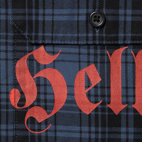 Supreme Supreme/Bernadette Corporation S/S Work Shirt - Navy Plaid