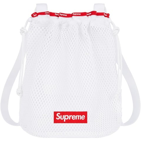 Supreme Mesh Small Backpack - White