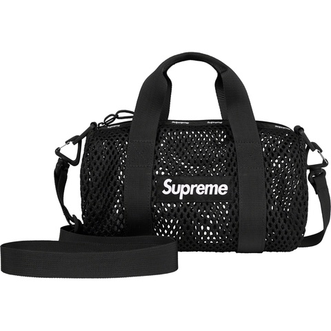 Supreme Mesh Mini Duffle Bag - Black