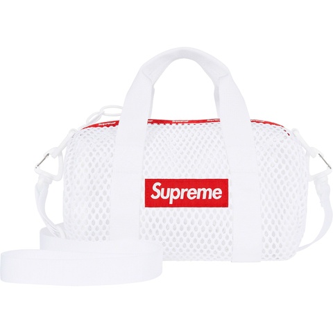 Supreme Mesh Mini Duffle Bag - White