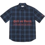 Supreme Supreme Bernadette Corporation S S Work Shirt (SS23) - Navy Plaid