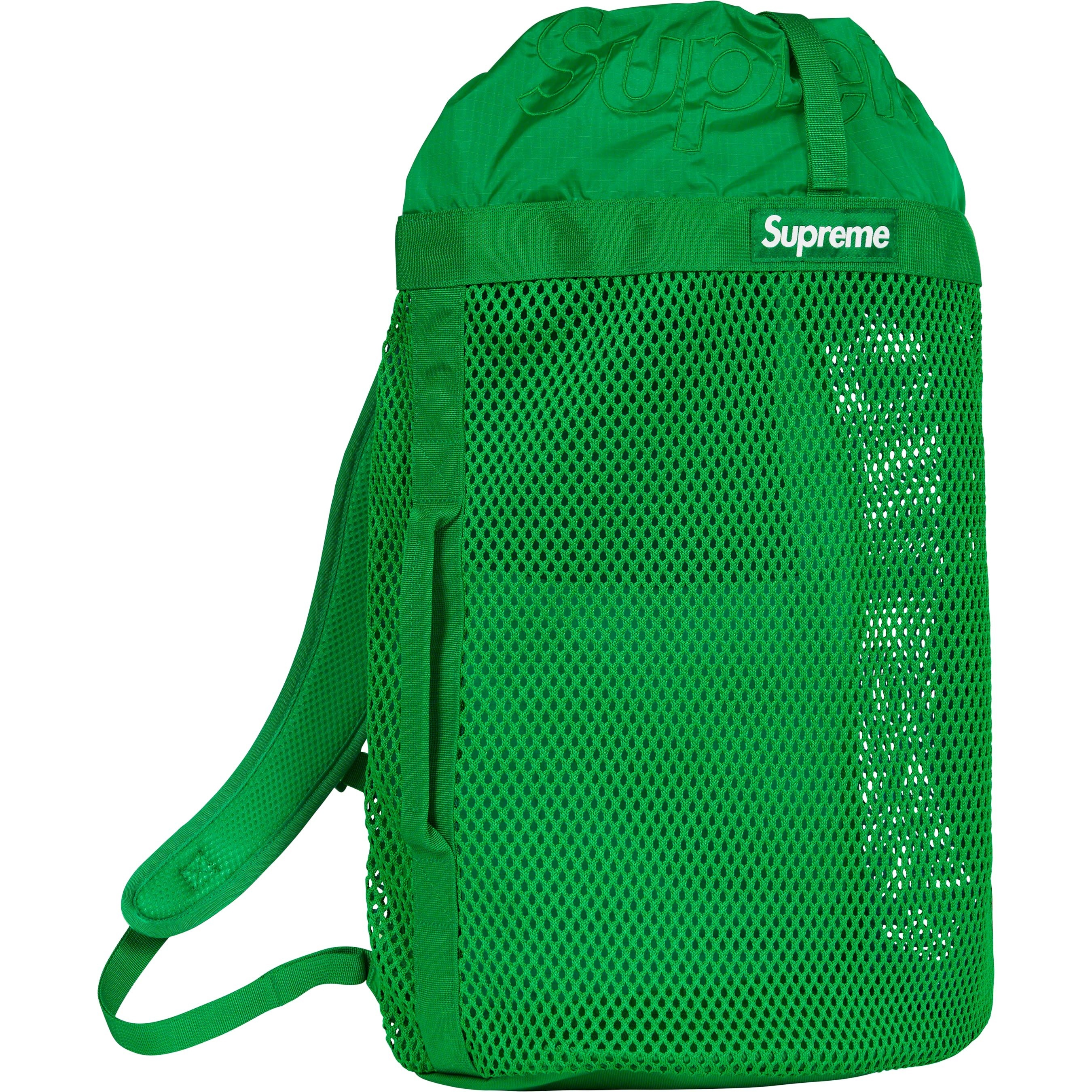Supreme Mesh Backpack (SS23) - Green - $118