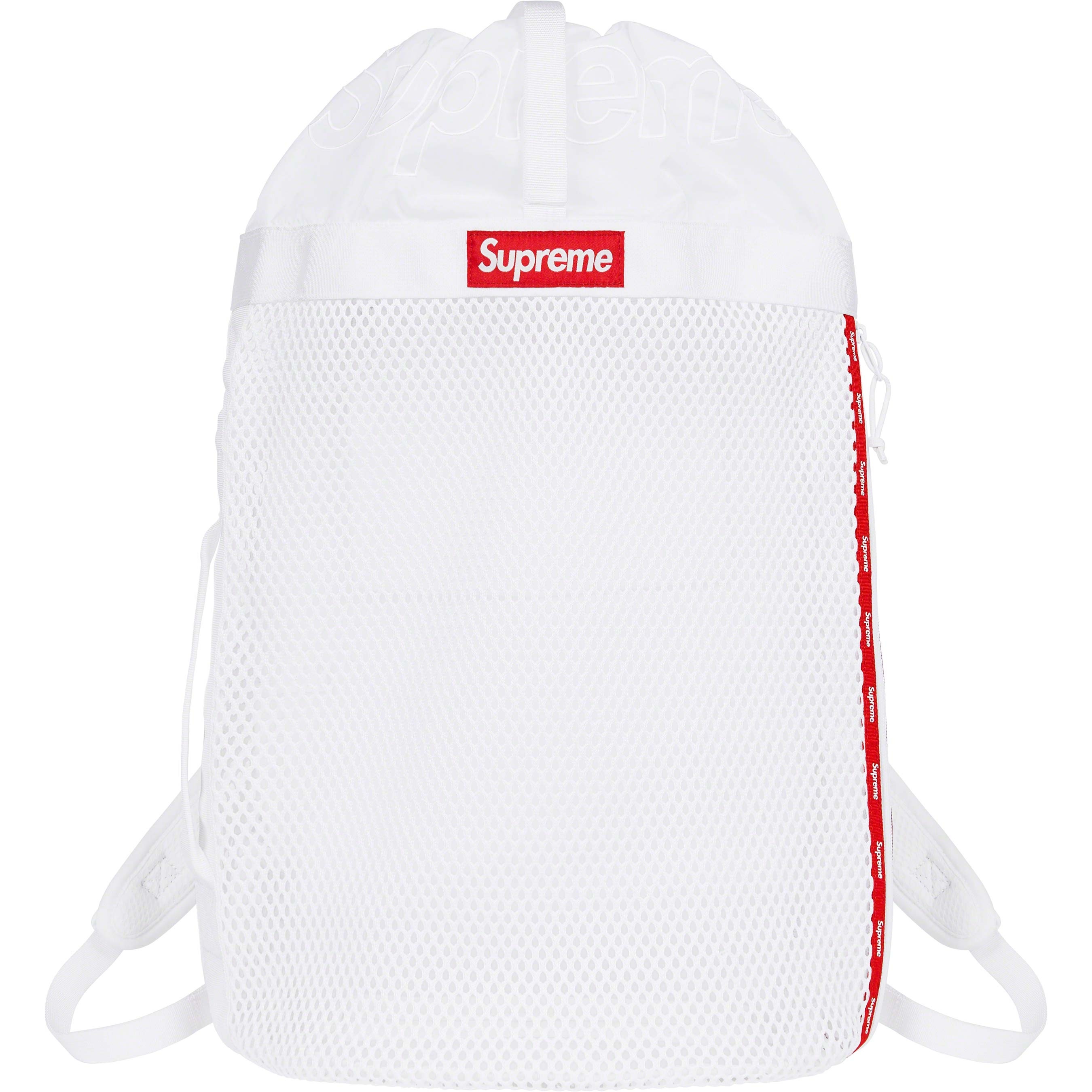 Supreme Mesh Backpack (SS23) - White - $118