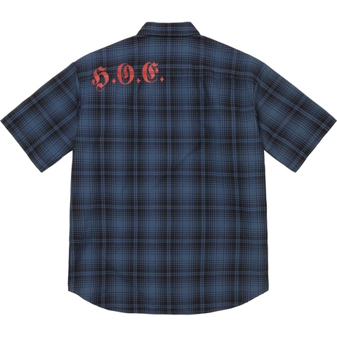Supreme Supreme/Bernadette Corporation S/S Work Shirt - Navy Plaid