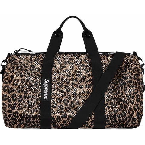 Supreme Mesh Duffle Bag - Leopard
