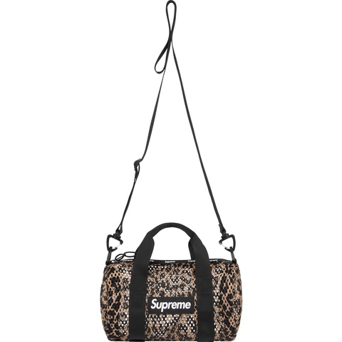 Supreme Mesh Mini Duffle Bag - Leopard