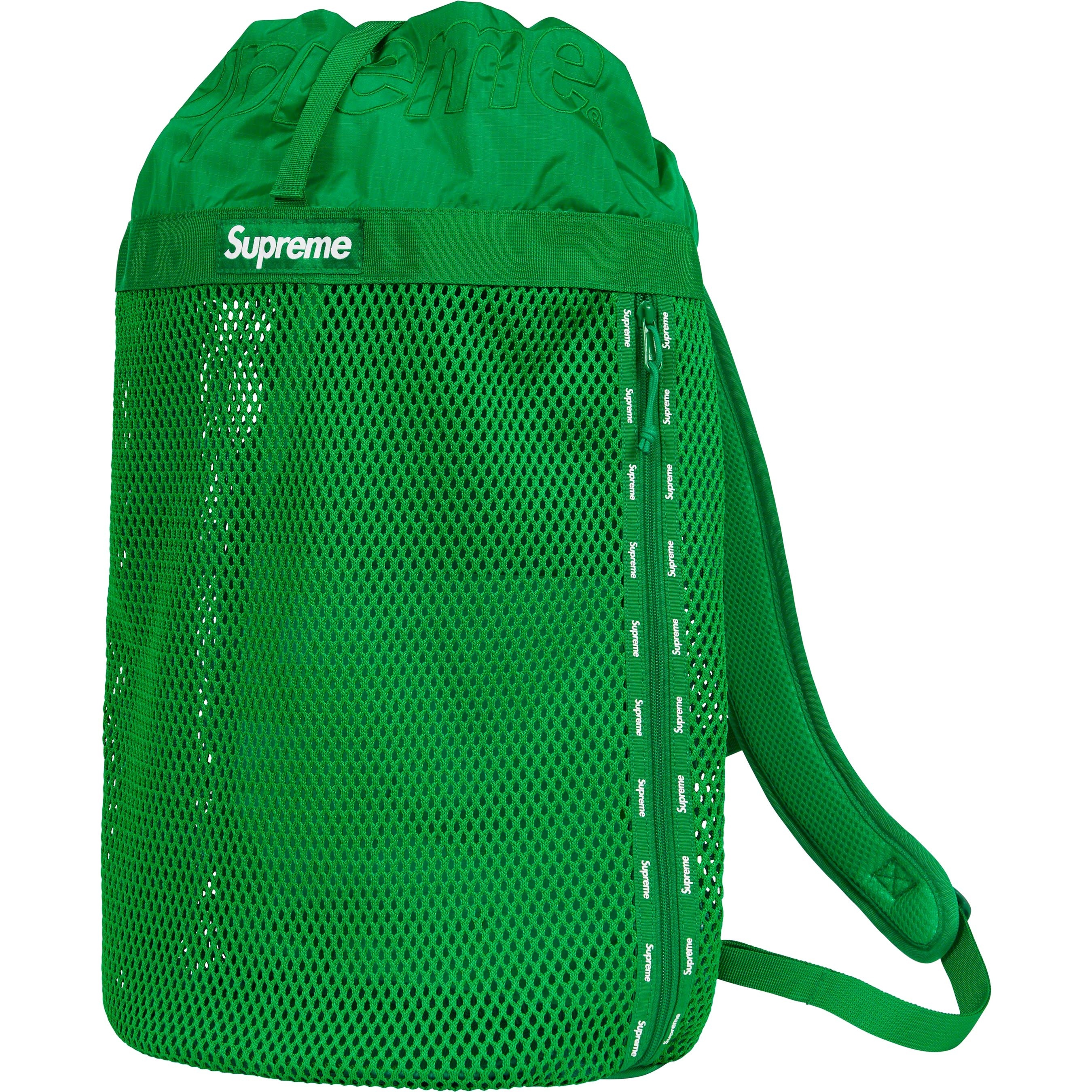 Supreme Mesh Backpack (SS23) - Green - $118
