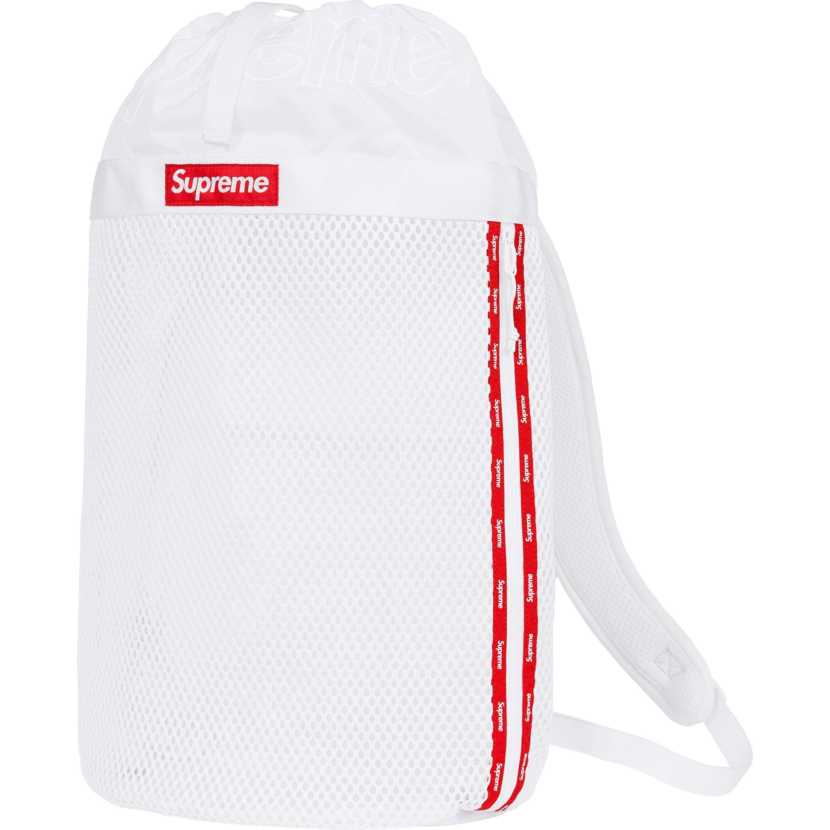 Supreme Mesh Backpack (SS23) - White - $118