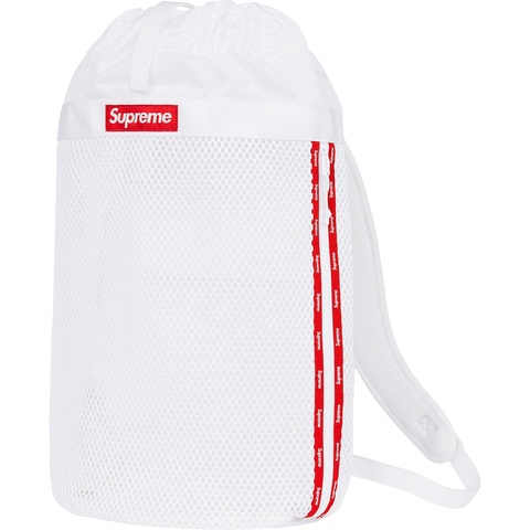 Supreme Mesh Backpack - White