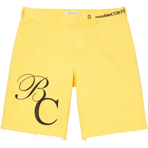 Supreme Supreme/Bernadette Corporation Work Short - Yellow