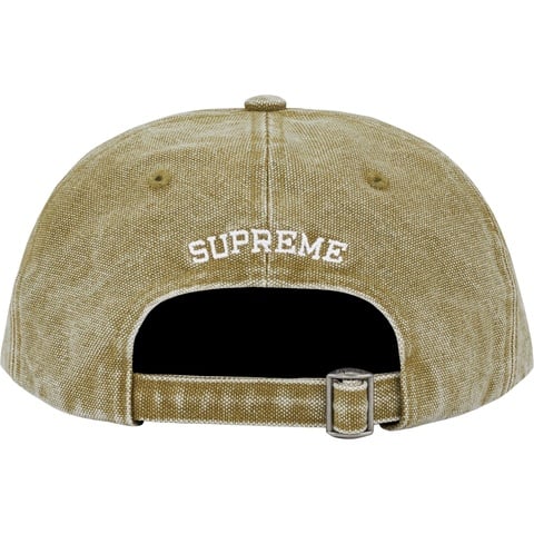 【Supreme】Pigment Canvas S Logo 6-Panel Pigment Coated Canvas S Logo 6-Panel - Supreme