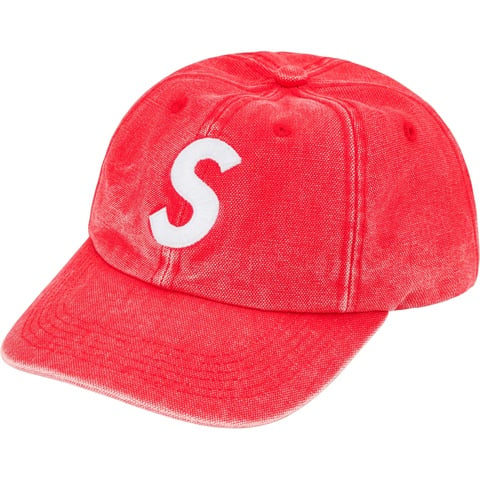 Supreme Pigment Canvas S Logo 6-Panel - Red