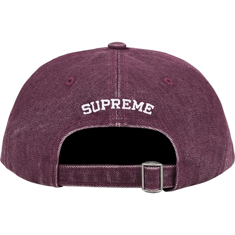 Supreme Pigment Canvas S Logo 6-Panel - Plum