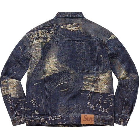 Archive Denim Jacquard Trucker Jacket - Supreme