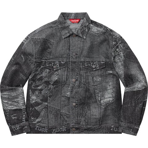 Archive Denim Jacquard Trucker Jacket - Supreme