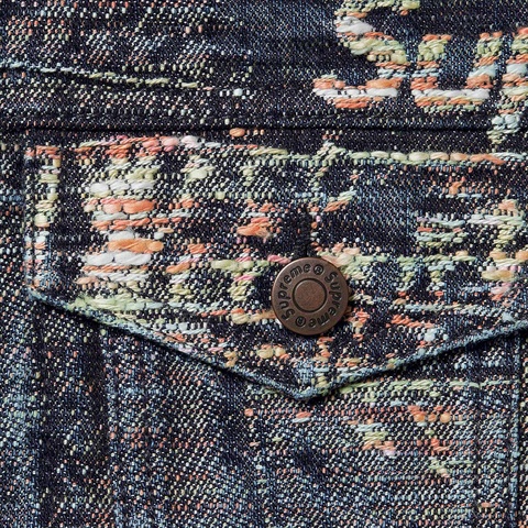 Archive Denim Jacquard Trucker Jacket - Supreme