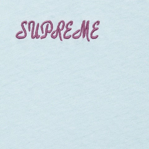 Supreme Washed Script S/S Top - Light Blue