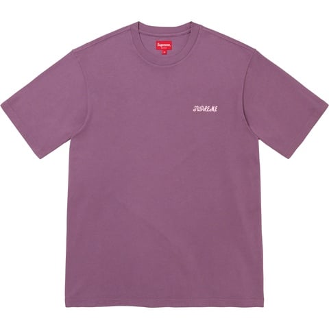 Supreme Washed Script S/S Top - Purple