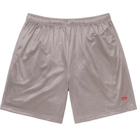 Supreme Small Box Baggy Mesh Short - Grey