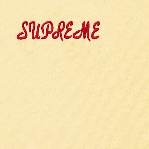 Supreme Washed Script S/S Top - Yellow