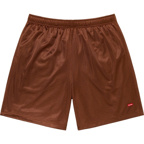 Supreme Small Box Baggy Mesh Short - Brown